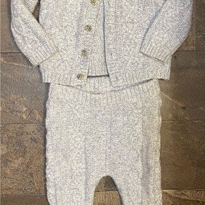Jane and Jack Baby Knit Sweater and pants set